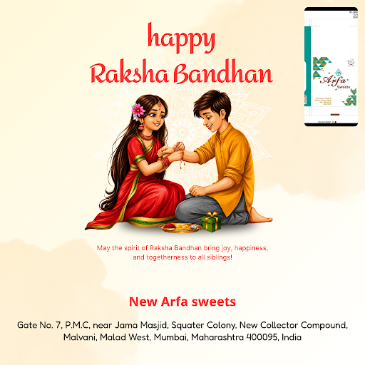 Celebrate Rakshabandhan with New Arfa Sweets and indulge in our delicious Rasmalai and Aflatoon,… post image