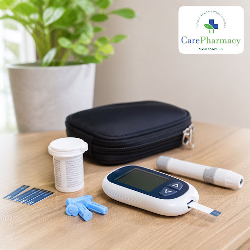 Managing diabetes is easier when you have trusted support close by. At Care Pharmacy in Navrangpu… post image