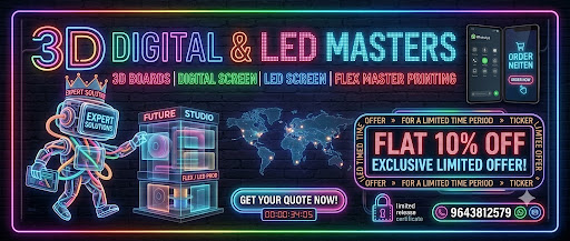 Flat 10% Off on Digital, Sign and LED Boards post image