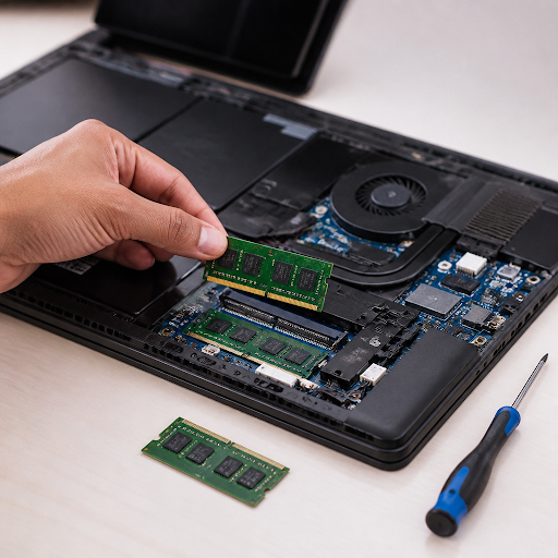 Is your laptop getting slow with daily work, online classes, or office tasks? A simple RAM upgrad… post image