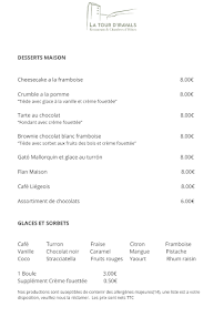 Menu La Tour d'Iravals El Pradet Page 2