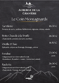 Menu Restaurant La Gravière Page 4