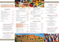 Menu La Table du Maroc - Restaurant Saintes Page 1