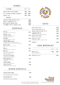 Menu Ed Motors : Restaurant - Bar à Tapas Bordeaux Page 2