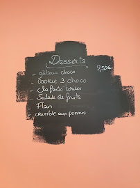 Menu La Cantoche d'Elo Page 1