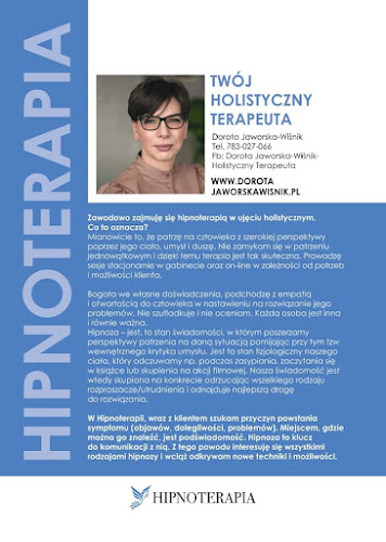 Holistyczny Terapeuta Hipnoterapeuta Psycholog Dorota Jaworska-Wiśnik