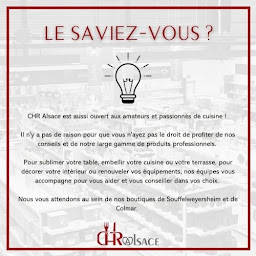 Photo n°13 de CHR Alsace à Souffelweyersheim (Magasin de fournitures pour restaurant)