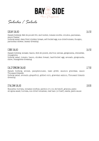 Menu BAY SIDE Page 7