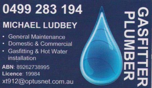 Michael Ludbey Plumber and Gasfitter