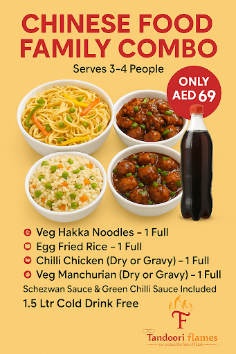🥡 Chinese Food Family Combo (Serves 3–4 People) – Only AED 69