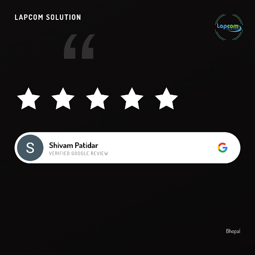 Shivam Patidar raves about his exceptional experience at Lapcom Solution in Bhopal! From laptop r…