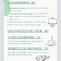 Menu Chez Maya & Mika Page 1