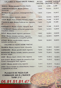 Menu Calzone Avenue Page 1