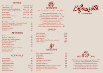 Menu Estaminet L'Amusette Page 1
