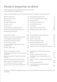 Menu La Belle Hortense Page 2