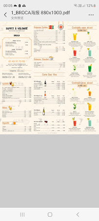 Menu buffet à volonté broca Page 6