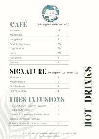 Menu Blend Café Page 1