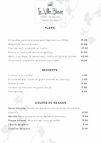 Menu La Villa Bleue Page 5