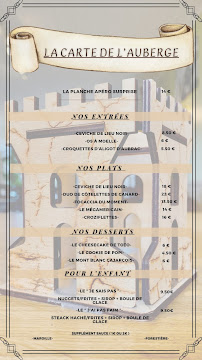 Menu L’Auberge du Pont Page 1