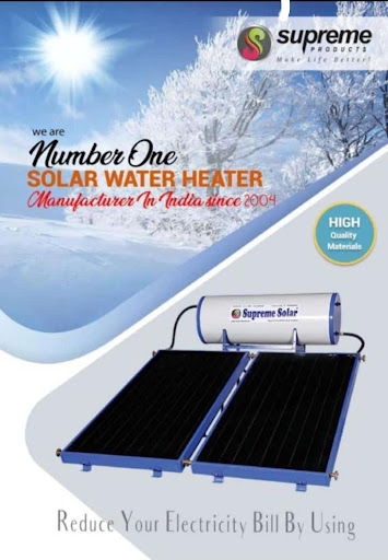 Supreme solar water heater FPC model.