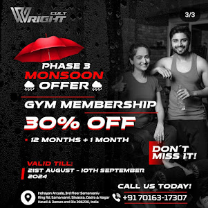 Wright Cult Fitness – By owner in Silvassa, Dadra and Nagar Haveli and Daman and Diu