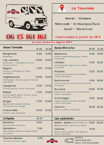 Menu Pizza Distributeur & Food truck - Speed'za Romo Page 1