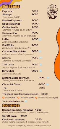 Menu Fever coffee shop Page 1