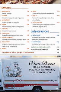Menu O'MA PIZZA Page 1
