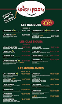 Menu Kiosque à Pizzas Chinon Page 2