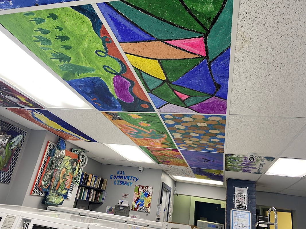 King Street Laundry facility with washing machines in Burlington