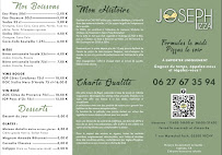 Menu Joseph PIZZA Page 1