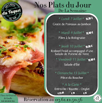 Menu Au Taquet Bar & restaurant Page 3