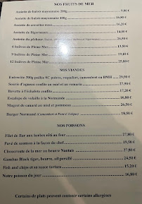 Menu Le bistrot de 2 mains Page 1