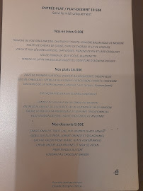 Menu Les Berges de L'Iton Page 1