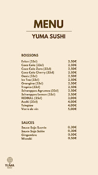 Menu YUMA SUSHI Carry-Le-Rouet Page 4
