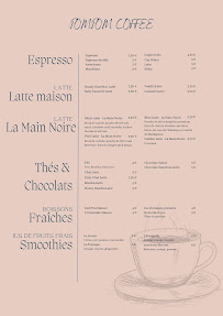 Menu Pompom Coffee Page 1