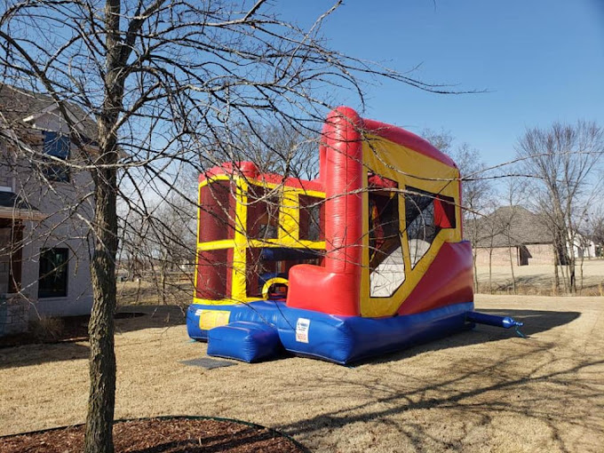 Inflatable Bounce House rentals with Slide in Tulsa