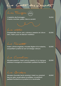 Menu La Joly Table Page 1