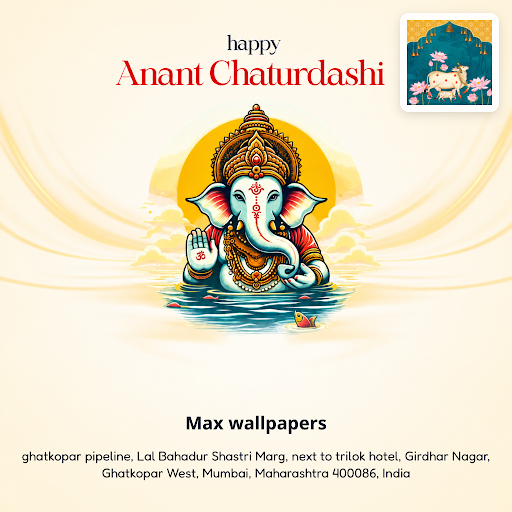 Celebrate Anant Chaturdashi with beautiful wall stickers for living rooms at Max Wallpapers. Disc… post image