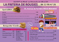 Menu La friteria de rousies Page 1