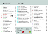 Menu L'étoile de Saint Malo Page 1