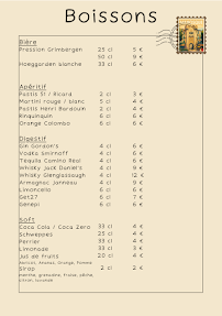 Menu Le Sud Page 1