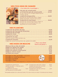 Menu Chez Papa Bastille Page 1