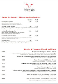 Menu La Petite Suisse - Bar / Restaurant / Traiteur Page 4