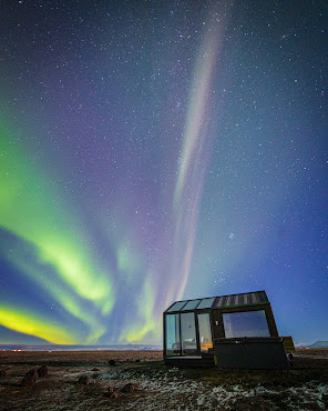 Glass cottages Iceland by null