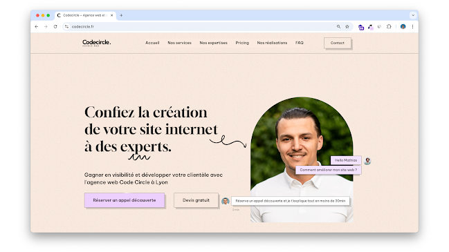 Comentarii opinii despre Code Circle - Agence web WordPress sur Lyon