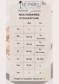 Menu LE PATIO by M Page 5