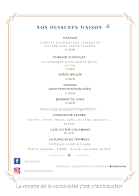 Menu Chez Boucher Page 3