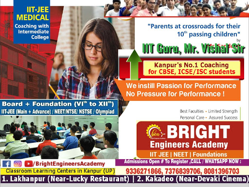 BRIGHT ENGINEERS ACADEMY: IIT JEE Coaching | NEET Coaching in Kanpur. post image