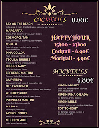 Menu CAFÉ DE MEAUX Page 1